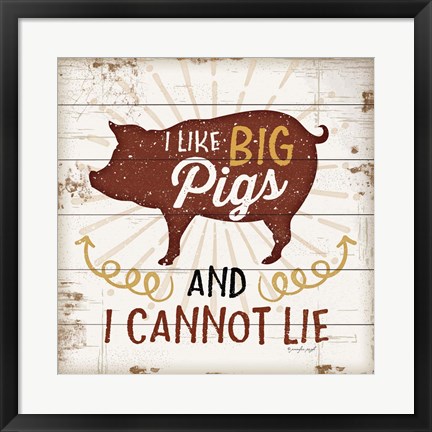 Framed Big Pigs Print