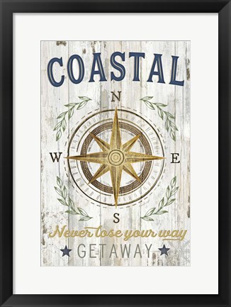 Framed Coastal Getaway Print