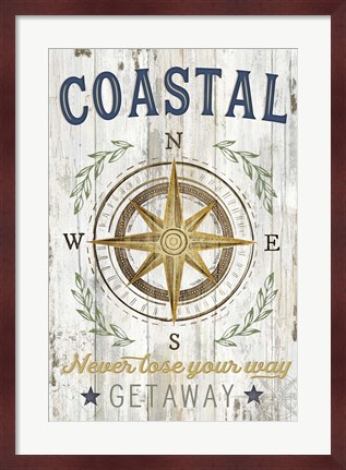 Framed Coastal Getaway Print