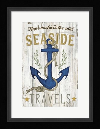 Framed Seaside Travels Print