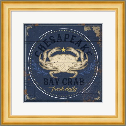 Framed Chesapeake Bay Crab Print