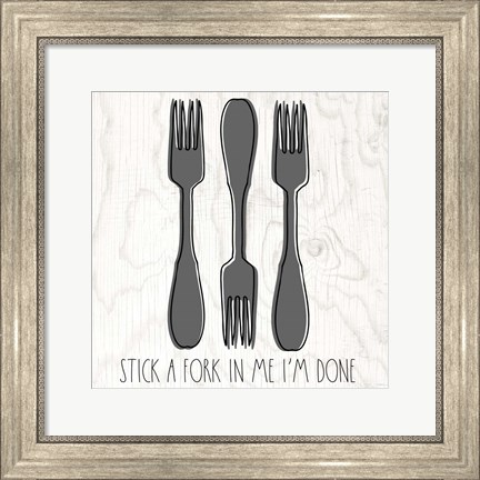 Framed Fork Print