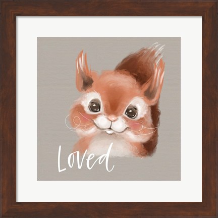 Framed Loved Squirrel Print