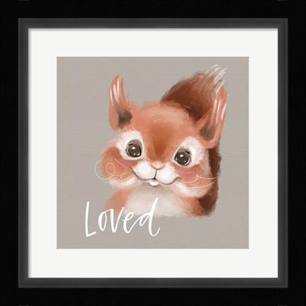 Framed Loved Squirrel Print