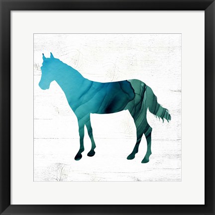 Framed Horse III Print