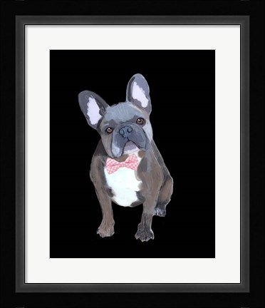 Framed Gingham Bow Print