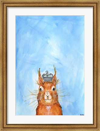 Framed King Squirrel Print
