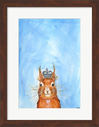 Framed King Squirrel Print