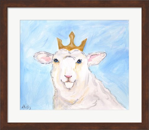 Framed Queen Sheep Print