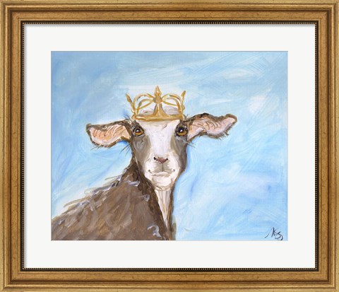 Framed Queen Goat Print