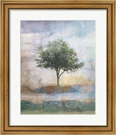 Framed Tree Collage I Print