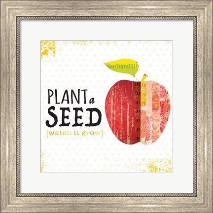 Framed Plant a Seed Print