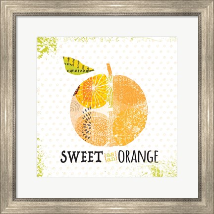 Framed Sweet as Orange Print