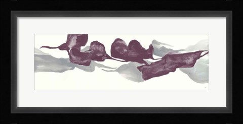 Framed Plum and Gray IV Print