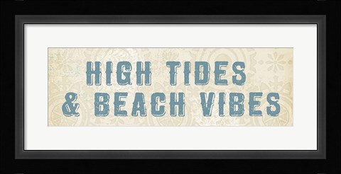 Framed Beach Treasures VIII  No Shells Print