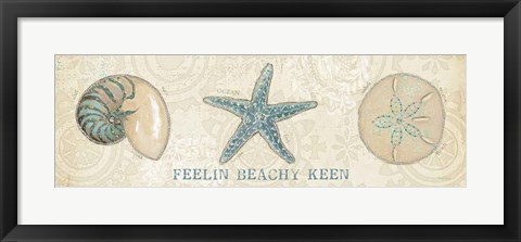 Framed Beach Treasures VII Print