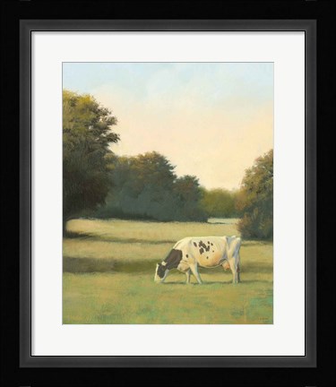 Framed Morning Meadows I Print
