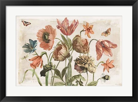Framed Antiquarian Blooms II Print