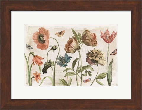 Framed Antiquarian Blooms I Print