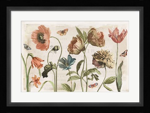 Framed Antiquarian Blooms I Print