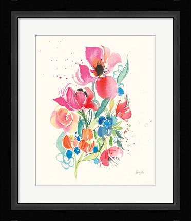 Framed Bright Bouquet Print