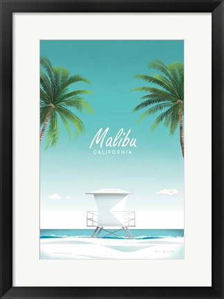 Framed Malibu Print