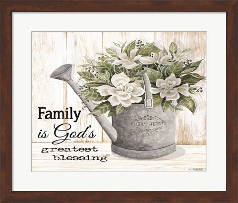 Framed Family is God&#39;s Greatest Blessing Print