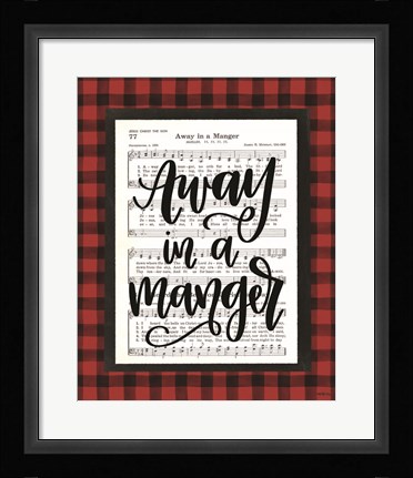 Framed Away in a Manger Print