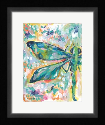 Framed Firefly in Flight Print