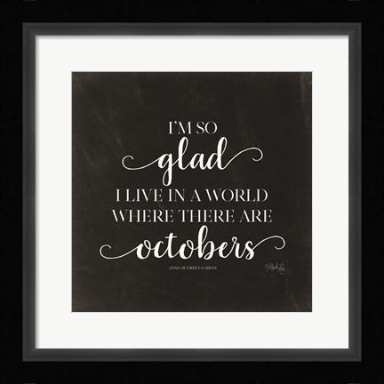 Framed Octobers Print