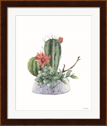 Framed Watercolor Cactus Print