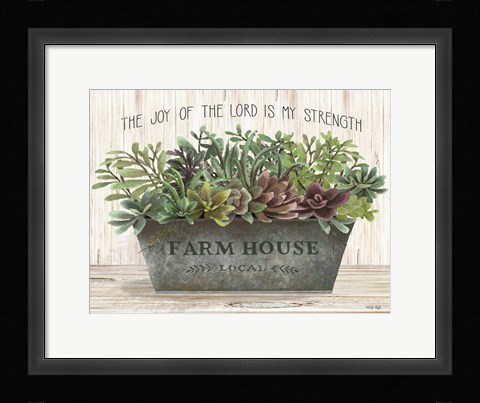 Framed Joy of the Lord Print