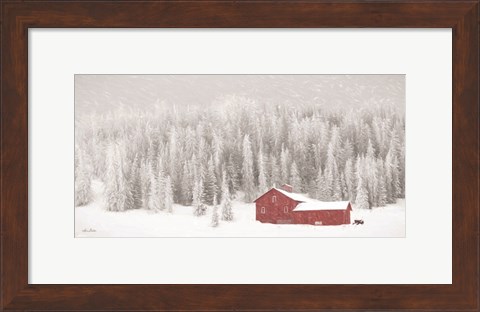 Framed Old Wyoming Barn Print