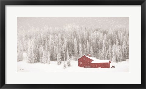 Framed Old Wyoming Barn Print