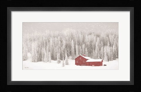 Framed Old Wyoming Barn Print