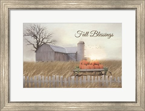 Framed Fall Blessings Print