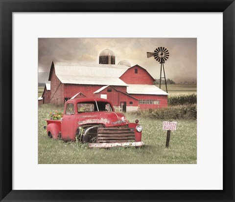 Framed Old Farmer&#39;s Market Print