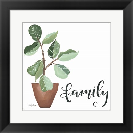 Framed Plant Family Print