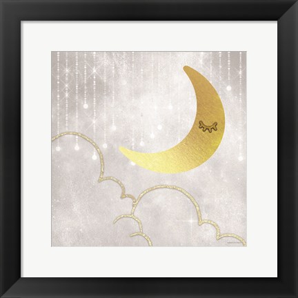 Framed Gold Moon Print