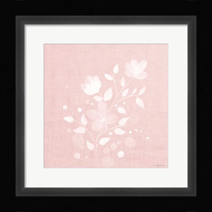 Framed Pink Flower Bunch II Print