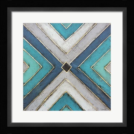 Framed Geometric Common Ground Print