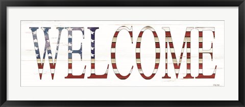 Framed Patriotic Welcome Print