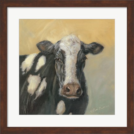 Framed Pretty Cow Print