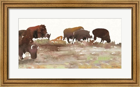 Framed Montana Buffalo Print