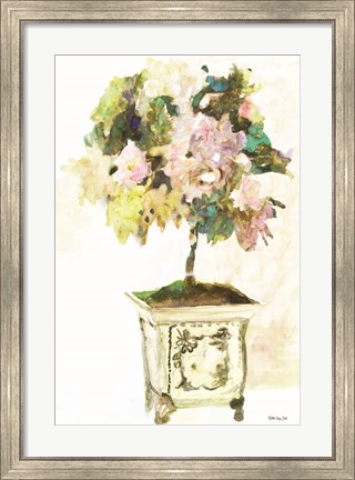 Framed Topiary in Antique Vase Print