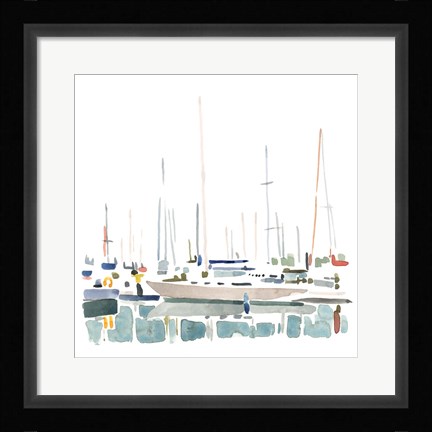Framed Sailboat Scenery II Print