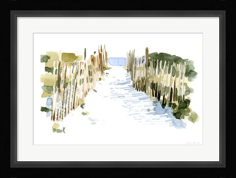Framed Beach Impressions I Print