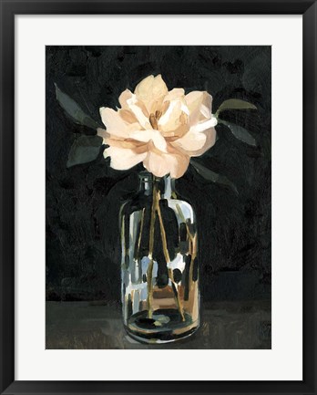 Framed Dark Rose Arrangement I Print