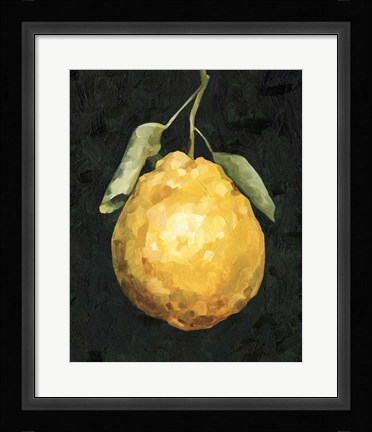 Framed Dark Lemon II Print