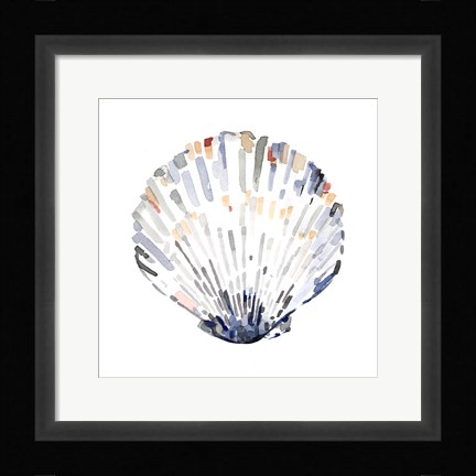 Framed Simple Shells III Print